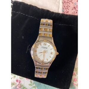 Caravelle by Bulova Womens Two Tone Date Watch C969583 A8 Expansion Band